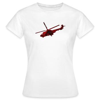 Helicopter Heli - Women's T-Shirt - white - Front - AI Model Female 172 dark (172cm)