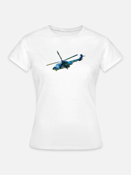 Helikopter Heli - Frauen T-Shirt - Weiß
