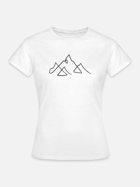 Wandernde Berge - Frauen T-Shirt - Weiß