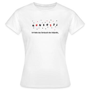 Confetti - Women's T-Shirt - white - Front - AI Model Female 172 dark (172cm)