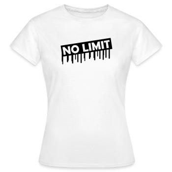 no_limit - T-shirt Femme - blanc - Devant - AI Model Female 172 dark (172cm)