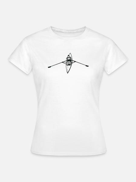 Ruderboot - Frauen T-Shirt - Weiß