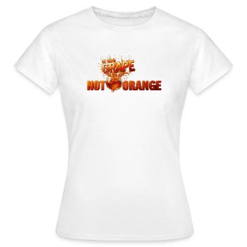 Nicht Orange oder Traube! — Bernsteinwein - Frauen T-Shirt - Weiß - Vorne - AI Model Female 172 dark (172cm)