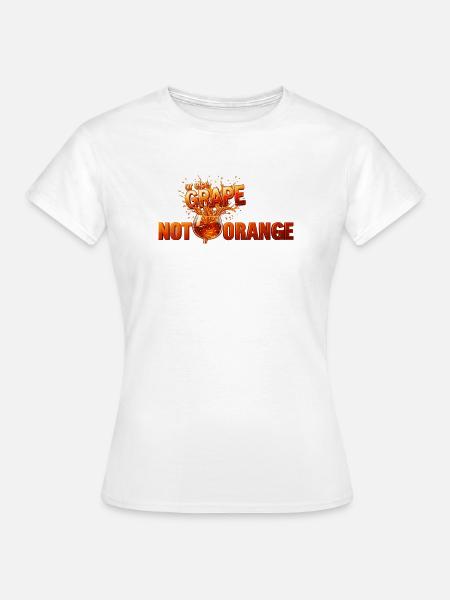 Nicht Orange oder Traube! — Bernsteinwein - Frauen T-Shirt - Weiß