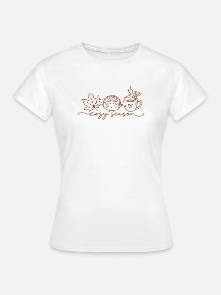 Cozy Season Autumn - Frauen T-Shirt - Weiß