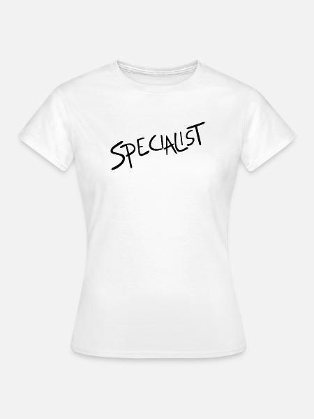 Spezialist Handschrift Signatur - Frauen T-Shirt - Weiß