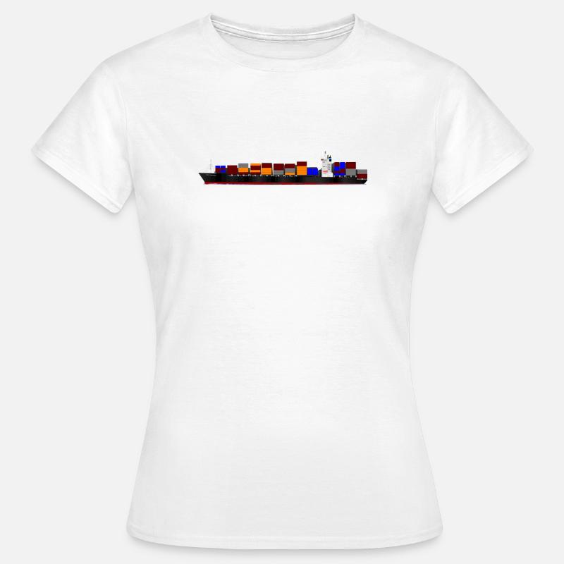 Container Ship - Frauen T-Shirt - Weiß