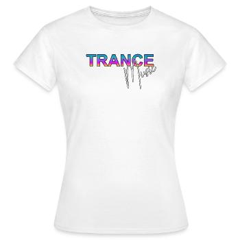 Trance Music - T-shirt Femme - blanc - Devant - AI Model Female 172 dark (172cm)