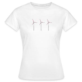 windrad - Frauen T-Shirt - Weiß - Vorne - AI Model Female 172 dark (172cm)
