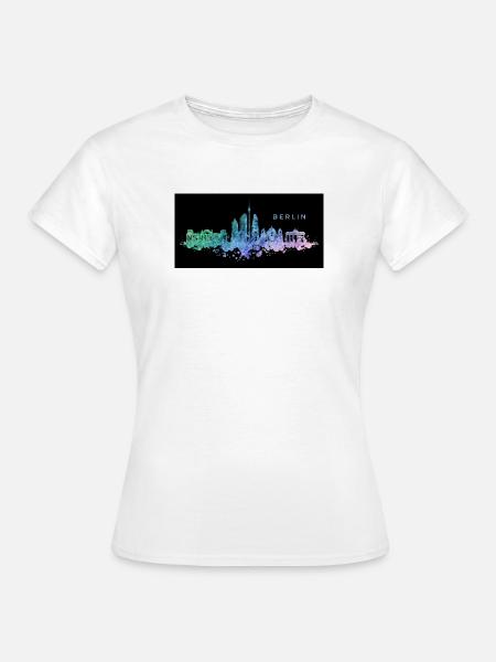 Berlin Skyline - Frauen T-Shirt - Weiß