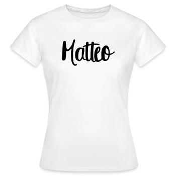 Matteo - Frauen T-Shirt - Weiß - Vorne - AI Model Female 172 dark (172cm)