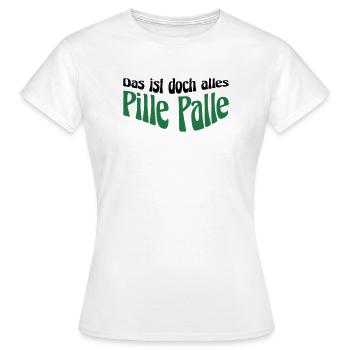 Pille Palle - Frauen T-Shirt - Weiß - Vorne - AI Model Female 172 dark (172cm)
