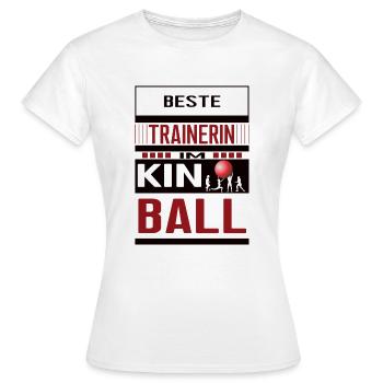 Beste Kinball Trainerin Danke Kinballtrainerin - Frauen T-Shirt - Weiß - Vorne - AI Model Female 172 dark (172cm)