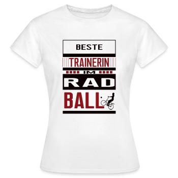 Radball Trainerin beste Radballtrainerin Radballer - Frauen T-Shirt - Weiß - Vorne - AI Model Female 172 dark (172cm)