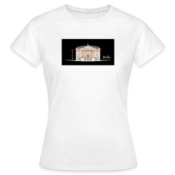 Berlin, Oper unter den Linden, Drawing - Women's T-Shirt - white - Front - AI Model Female 172 dark (172cm)