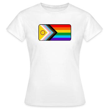 Progress Flag - Women's T-Shirt - white - Front - AI Model Female 172 dark (172cm)