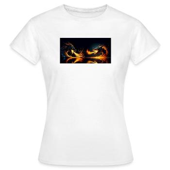 Hitze des Gefechts - Frauen T-Shirt - Weiß - Vorne - AI Model Female 172 dark (172cm)