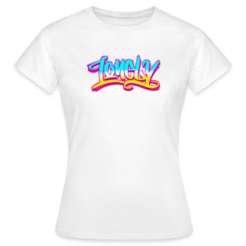 Graffiti solitaire - T-shirt Femme - blanc - Devant - AI Model Female 172 dark (172cm)