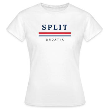 Split City Croatia - Women's T-Shirt - white - Front - AI Model Female 172 dark (172cm)