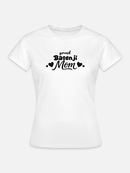 Stolze Barkless Dog Mutter, Basenji - Frauen T-Shirt - Weiß