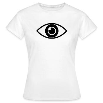 Oeil - T-shirt Femme - blanc - Devant - AI Model Female 172 dark (172cm)