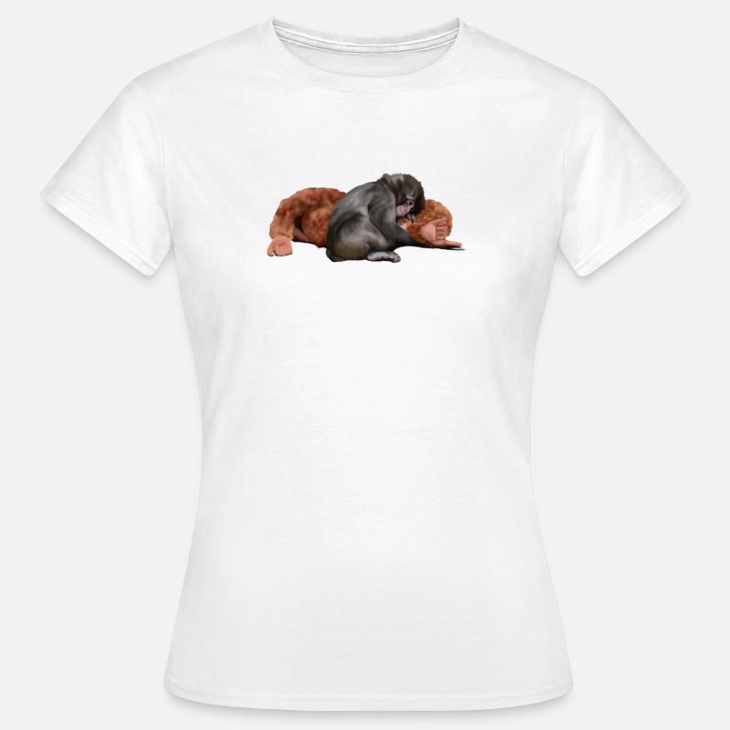 Punch - das Äffchen - Frauen T-Shirt - Weiß