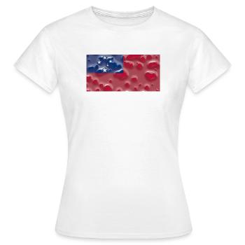 Samoa rurale - T-shirt Femme - blanc - Devant - AI Model Female 172 dark (172cm)