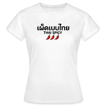 Thai_Spicy – Thai Chili Pepper  - Frauen T-Shirt - Weiß - Vorne - AI Model Female 172 dark (172cm)