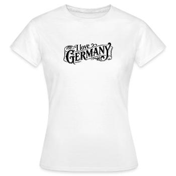 J’adore le logo Allemagne - T-shirt Femme - blanc - Devant - AI Model Female 172 dark (172cm)