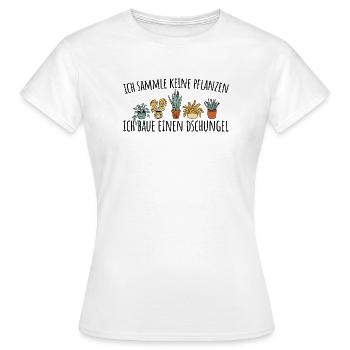 Gärtnern Ich sammle keine Pflanzen - Frauen T-Shirt - Weiß - Vorne - AI Model Female 172 dark (172cm)