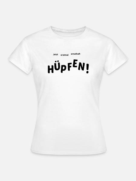 Hüpfen - Frauen T-Shirt - Weiß