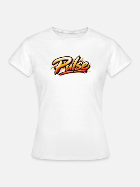 Pulse Graffiti Farbexplosion - Frauen T-Shirt - Weiß