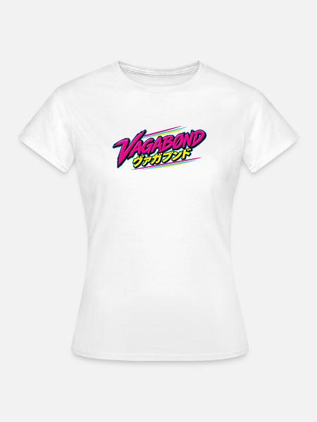 Vagabond Neon Retro Schriftzug - Frauen T-Shirt - Weiß