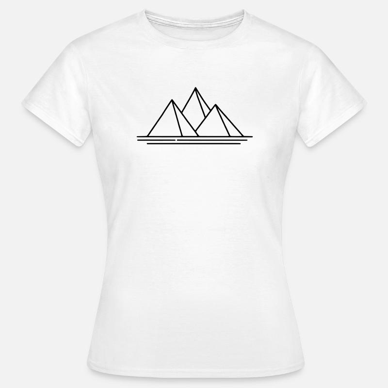 Pyramiden - Frauen T-Shirt - Weiß