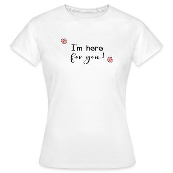 Message de condoléances simple - T-shirt Femme - blanc - Devant - AI Model Female 172 dark (172cm)