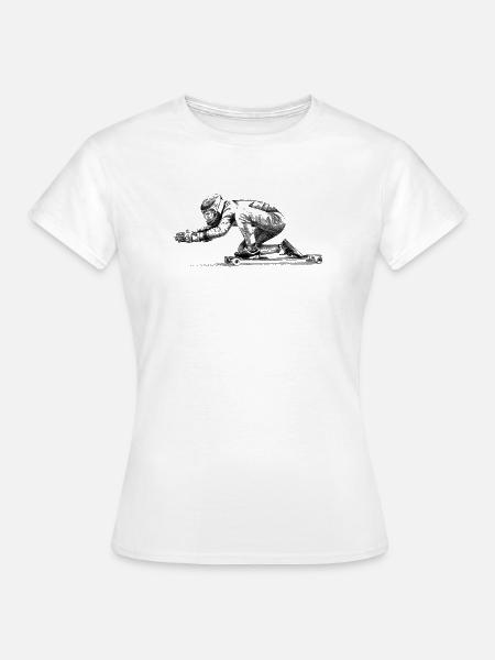 Longboard - Frauen T-Shirt - Weiß