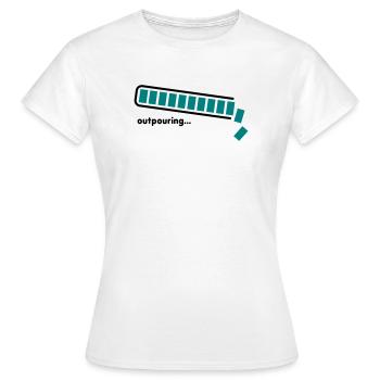épanchement - T-shirt Femme - blanc - Devant - AI Model Female 172 dark (172cm)