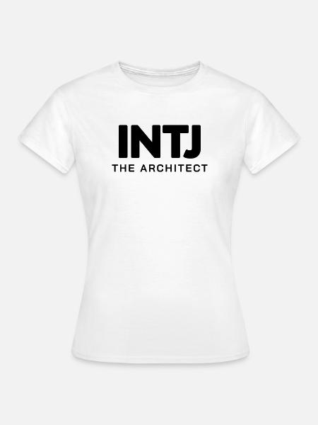 INTJ – The Architect | Minimalistisches Design - Frauen T-Shirt - Weiß