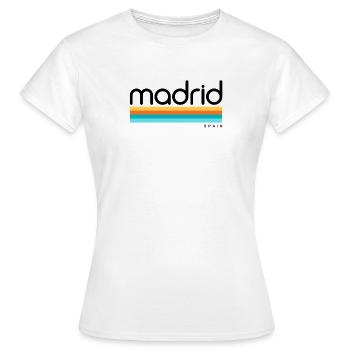 Madrid - Espagne - Espagne - Espagne - T-shirt Femme - blanc - Devant - AI Model Female 172 dark (172cm)