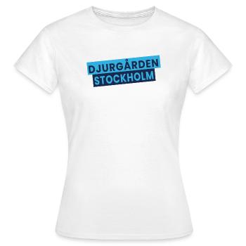 Djurgården Stockholm Textblock - Frauen T-Shirt - Weiß - Vorne - AI Model Female 172 dark (172cm)