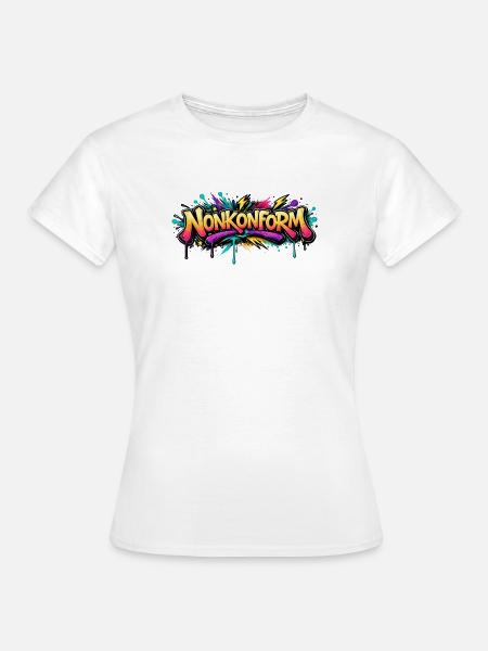Nonkonform Graffiti - Frauen T-Shirt - Weiß