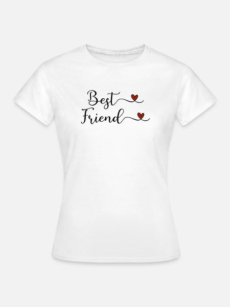 Beste Freunde - Frauen T-Shirt - Weiß