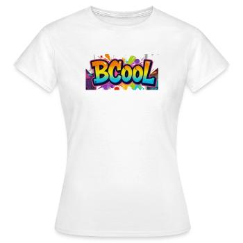 BCOOL Graffiti Neon Splash - Women's T-Shirt - white - Front - AI Model Female 172 dark (172cm)