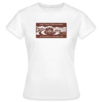 Insel Classic Oldtimerwelten Uhyst Spree Lausitz  - Frauen T-Shirt - Weiß - Vorne - AI Model Female 172 dark (172cm)