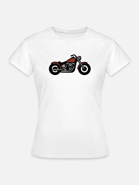 Ride Fast Abzeichen Logo - Frauen T-Shirt - Weiß