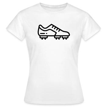 chaussure de football crampons - T-shirt Femme - blanc - Devant - AI Model Female 172 dark (172cm)