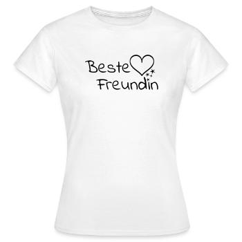 Meilleure amie - T-shirt Femme - blanc - Devant - AI Model Female 172 dark (172cm)