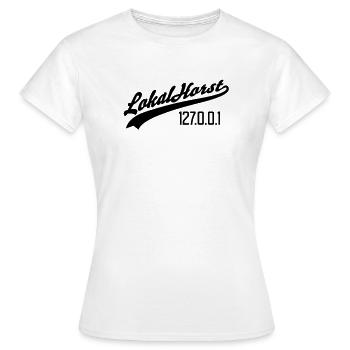 lokalhorst | Lokal | Horst - Women's T-Shirt - white - Front - AI Model Female 172 dark (172cm)