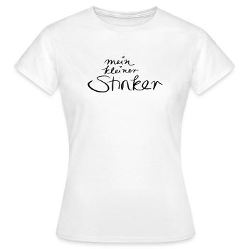 mein kleiner Stinker - Frauen T-Shirt - Weiß - Vorne - AI Model Female 172 dark (172cm)