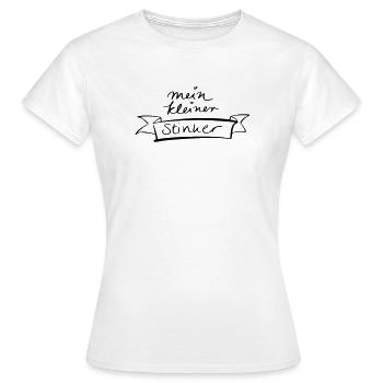 mein kleiner Stinker - Frauen T-Shirt - Weiß - Vorne - AI Model Female 172 dark (172cm)